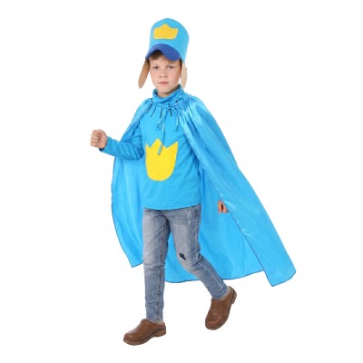 Dog Man Dog Man Kids Children Blue Cosplay Costume Halloween Carnival Outfit