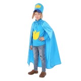 Dog Man Dog Man Kids Children Blue Cosplay Costume Halloween Carnival Outfit