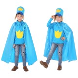 Dog Man Dog Man Kids Children Blue Cosplay Costume Halloween Carnival Outfit