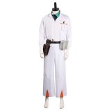 Back to the Future Doc Brown Men Jumpsuit Suit Cosplay Costume Halloween Carnival Outfit