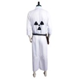 Back to the Future Doc Brown Men Jumpsuit Suit Cosplay Costume Halloween Carnival Outfit