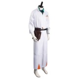 Back to the Future Doc Brown Men Jumpsuit Suit Cosplay Costume Halloween Carnival Outfit