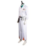 Back to the Future Doc Brown Men Jumpsuit Suit Cosplay Costume Halloween Carnival Outfit