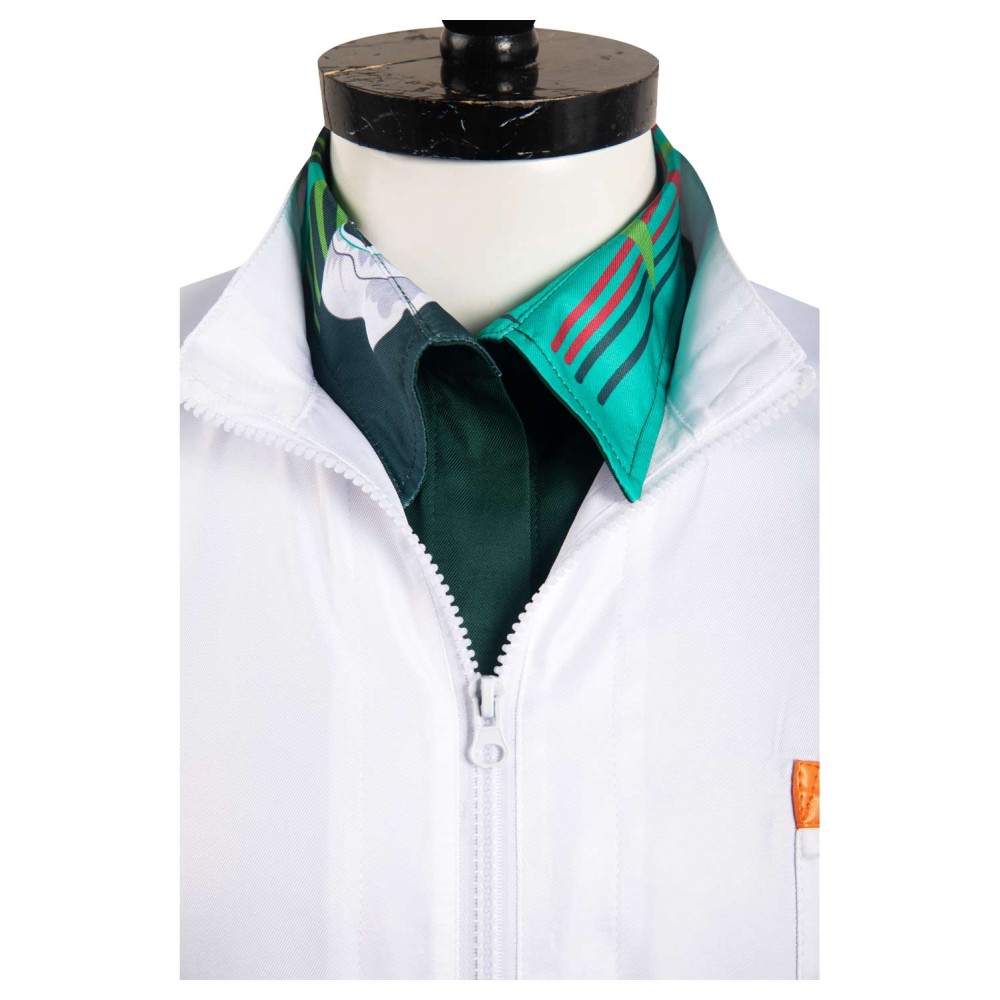 Back to the Future Doc Brown Men Jumpsuit Suit Cosplay Costume Halloween Carnival Outfit