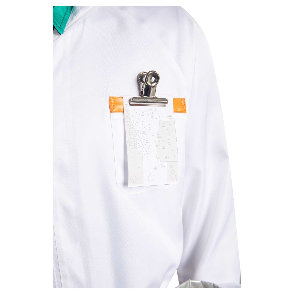 Back to the Future Doc Brown Men Jumpsuit Suit Cosplay Costume Halloween Carnival Outfit