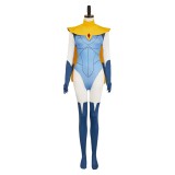 Dispatch Blonde Blazer Blue Cosplay Costume Halloween Carnival Outfit