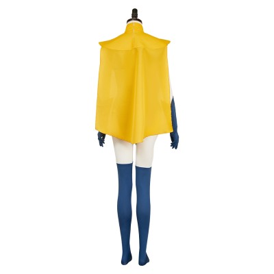 Dispatch Blonde Blazer Blue Cosplay Costume Halloween Carnival Outfit