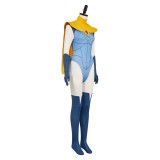 Dispatch Blonde Blazer Blue Cosplay Costume Halloween Carnival Outfit
