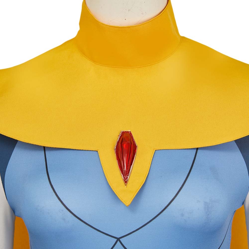 Dispatch Blonde Blazer Blue Cosplay Costume Halloween Carnival Outfit