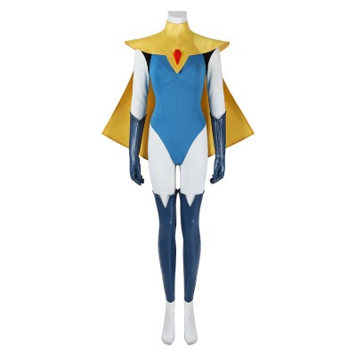Dispatch Blazer Blue Women Cosplay Costume Halloween Carnival Outfit
