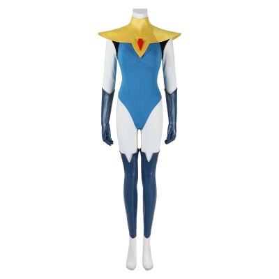 Dispatch Blazer Blue Women Cosplay Costume Halloween Carnival Outfit