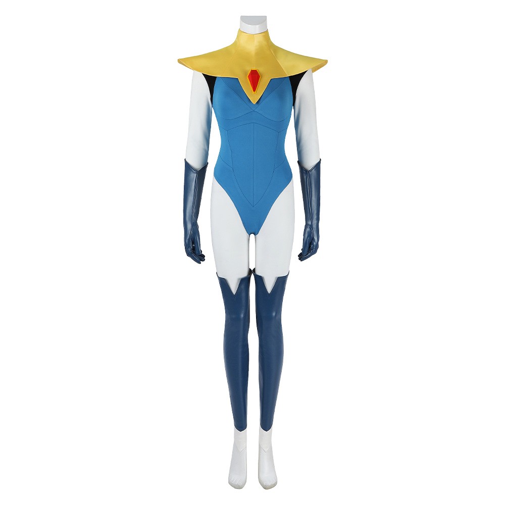 Dispatch Blazer Blue Women Cosplay Costume Halloween Carnival Outfit