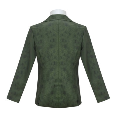 Disco Elysium Harrier Du Bois Men Green Suit Party Cosplay Costume Halloween Carnival