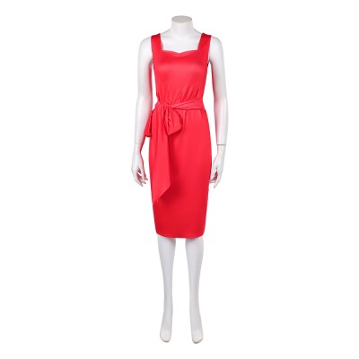 Disclosure Day Marry Women Red Dress Cosplay Costume Halloween Carnival Outfit