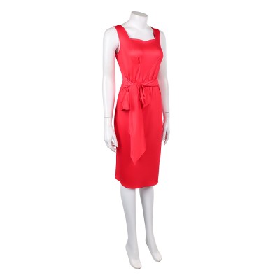 Disclosure Day Marry Women Red Dress Cosplay Costume Halloween Carnival Outfit