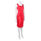 Disclosure Day Marry Women Red Dress Cosplay Costume Halloween Carnival Outfit