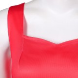 Disclosure Day Marry Women Red Dress Cosplay Costume Halloween Carnival Outfit