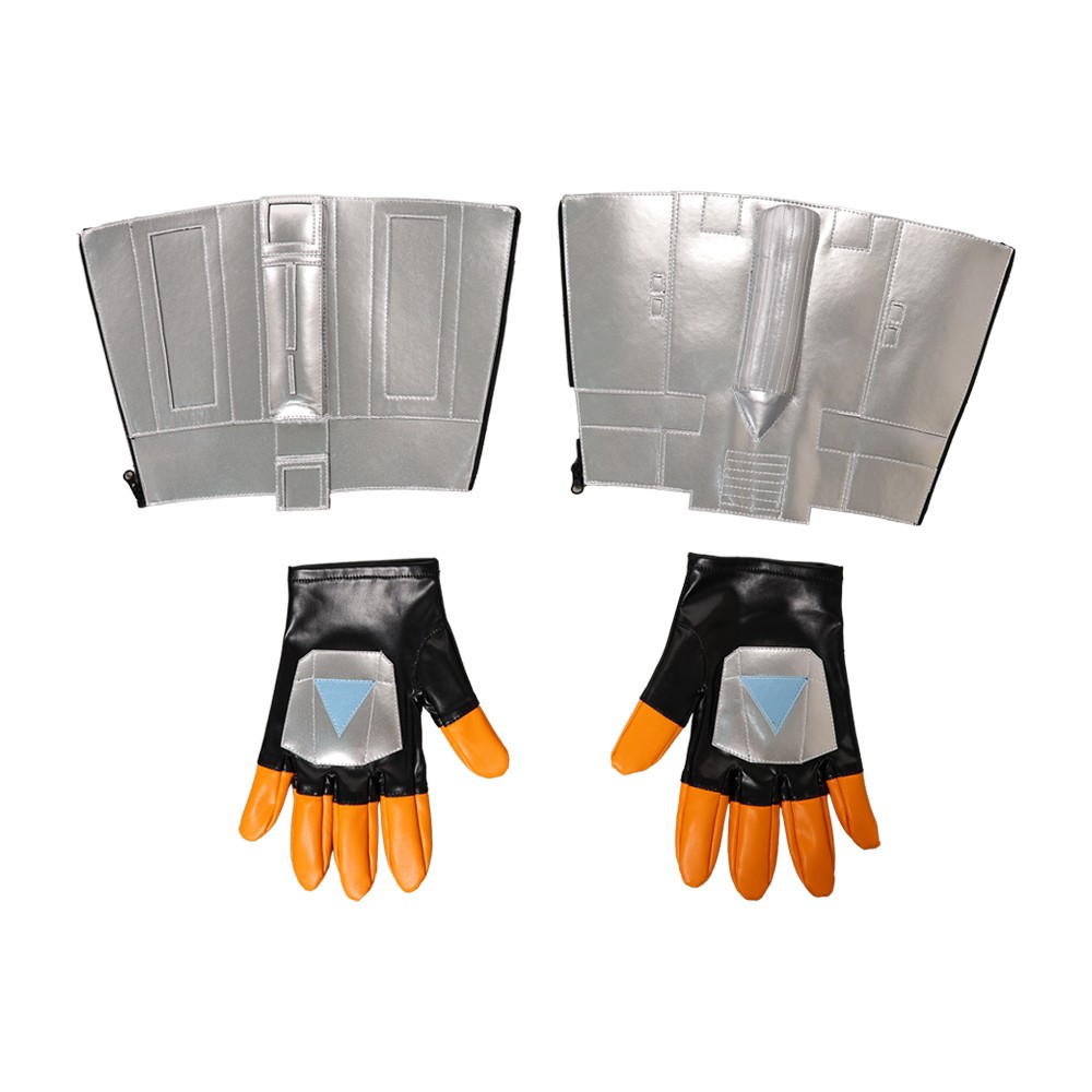 Din Djarin Silver Gloves Accessories Cosplay Costume Halloween Carnival