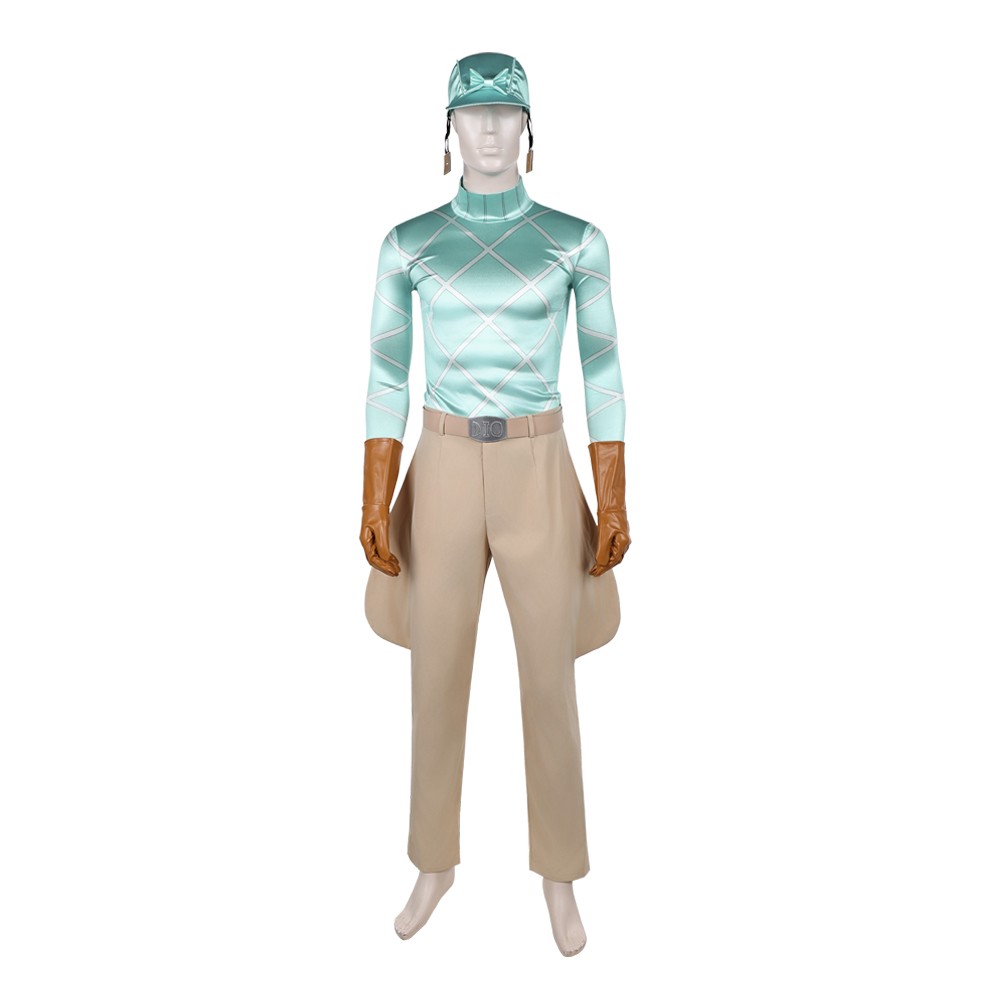 Diego Brando Green Cosplay Costume Halloween Carnival Outfit