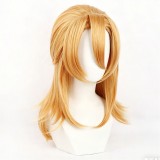Diego Brando Golden Wig Resistant Synthetic Hair Accessories Cosplay Costume Halloween Carnival
