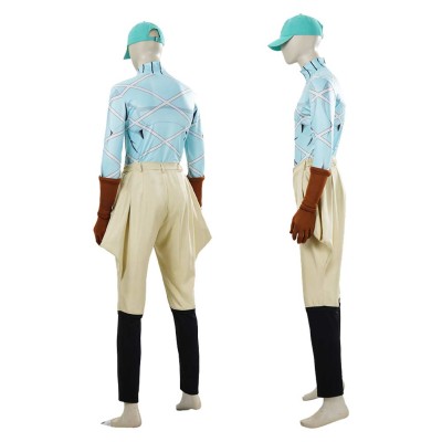 Diego Brando Blue Cosplay Costume Halloween Carnival Outfit
