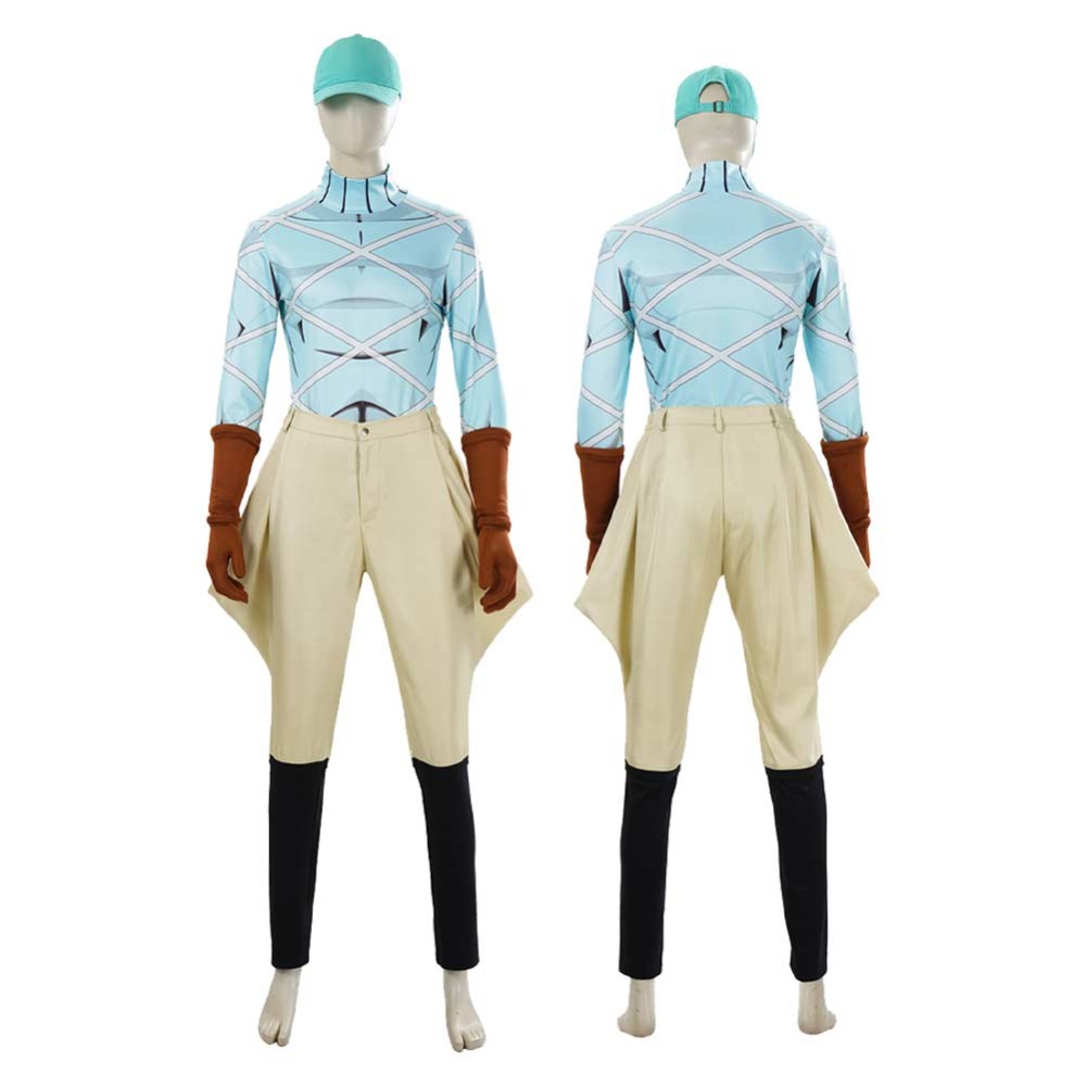 Diego Brando Blue Cosplay Costume Halloween Carnival Outfit
