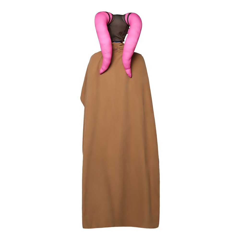 Devon Izara Women Brown With Cloak Cosplay Costume Halloween Carnival Outfit