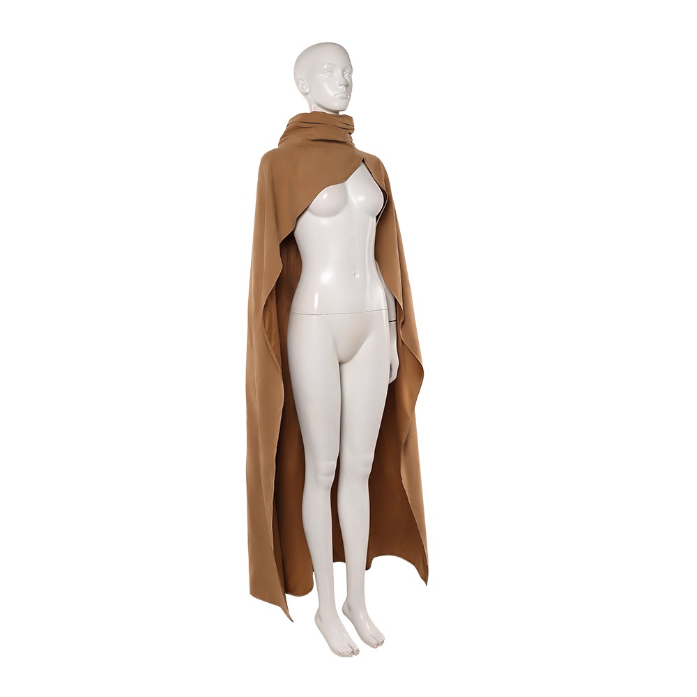 Devon Izara Women Brown Cloak Cosplay Costume Halloween Carnival Outfit