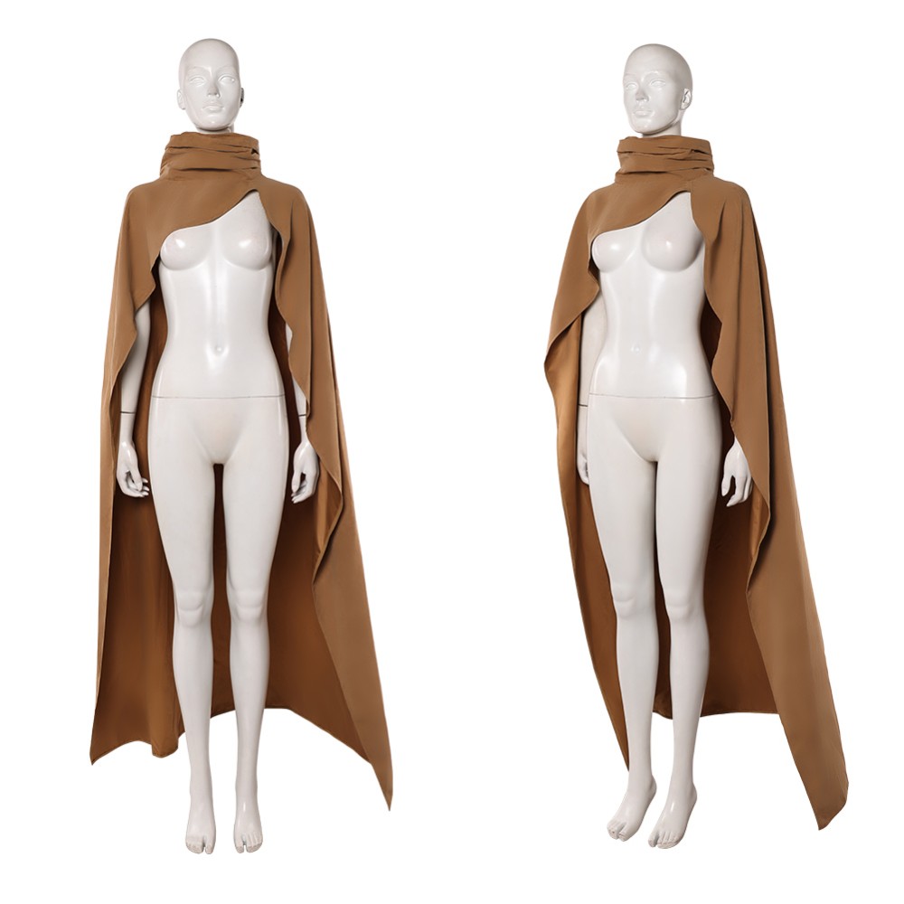Devon Izara Women Brown Cloak Cosplay Costume Halloween Carnival Outfit