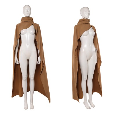 Devon Izara Women Brown Cloak Cosplay Costume Halloween Carnival Outfit