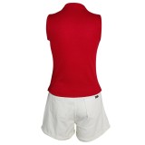 Detective Conan/Case Closed Ai Haibara Red Suit Suit Cosplay Costume Halloween Carnival Outfit