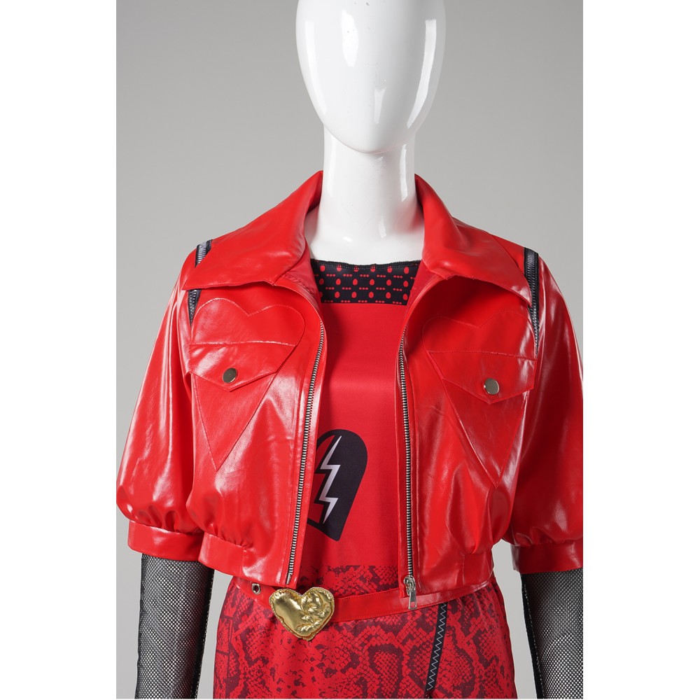 Descendants: The Rise of Red Princess Red Uniform Suit Cosplay Costume Halloween Carnival Outfit