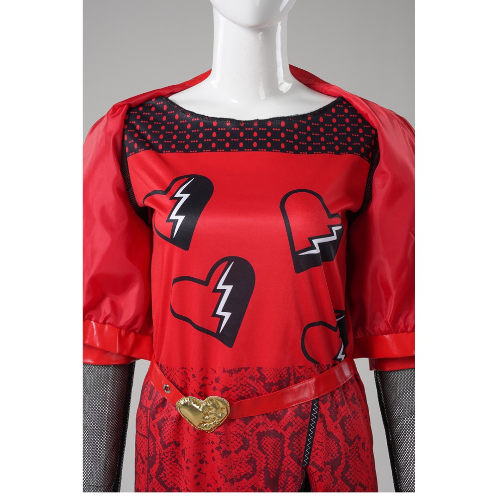 Descendants: The Rise of Red Princess Red Uniform Suit Cosplay Costume Halloween Carnival Outfit