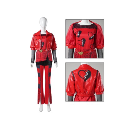 Descendants: The Rise of Red Princess Red Uniform Suit Cosplay Costume Halloween Carnival Outfit