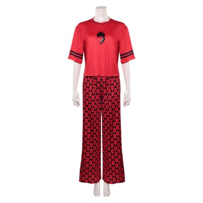 Descendants: Wicked Wonderland Red Red Pajamas Cosplay Costume Halloween Carnival Outfit