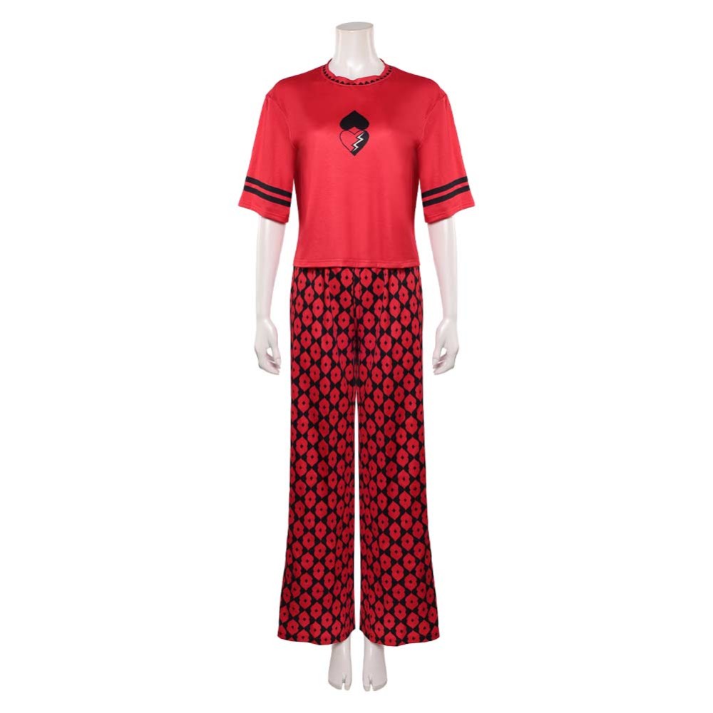 Descendants: Wicked Wonderland Red Red Pajamas Cosplay Costume Halloween Carnival Outfit