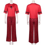 Descendants: Wicked Wonderland Red Red Pajamas Cosplay Costume Halloween Carnival Outfit