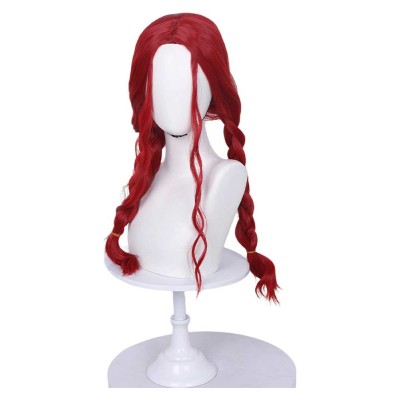 Descendants: Wicked Wonderland Red Wig Heat Resistant Synthetic Hair Prop Cosplay Costume Halloween Carnival