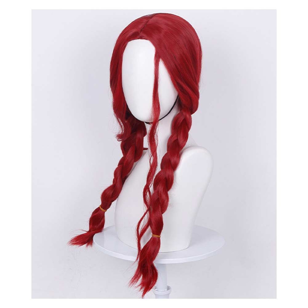 Descendants: Wicked Wonderland Red Wig Heat Resistant Synthetic Hair Prop Cosplay Costume Halloween Carnival