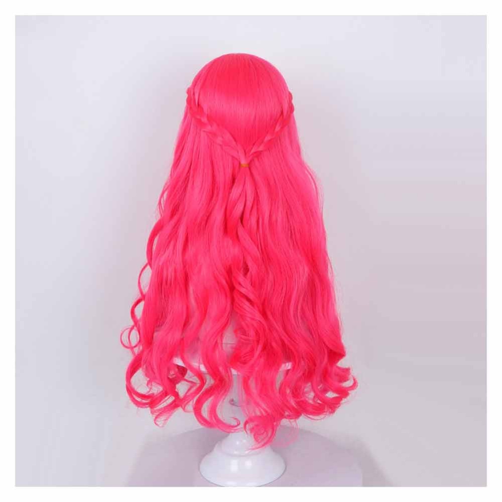 Descendants: Wicked Wonderland Pink Wig Heat Resistant Synthetic Hair Party Props Cosplay Costume Halloween Carnival
