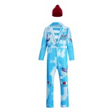 Descendants: Wicked Wonderland Mr. Smee Blue Cosplay Costume Halloween Carnival Outfit