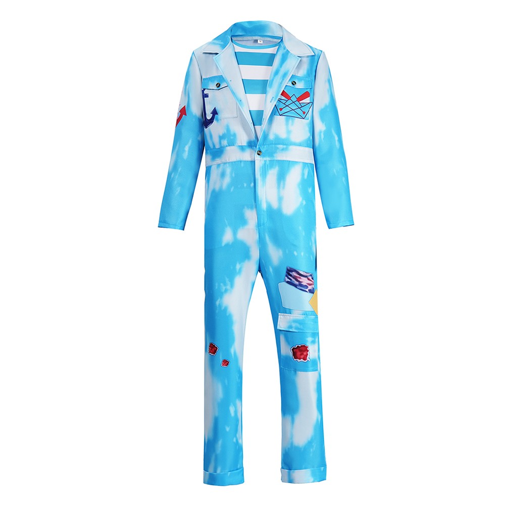 Descendants: Wicked Wonderland Mr. Smee Blue Cosplay Costume Halloween Carnival Outfit