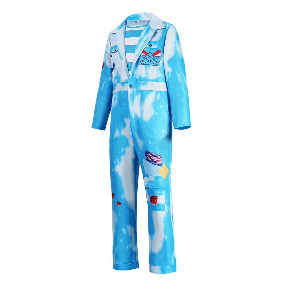 Descendants: Wicked Wonderland Mr. Smee Blue Cosplay Costume Halloween Carnival Outfit