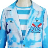Descendants: Wicked Wonderland Mr. Smee Blue Cosplay Costume Halloween Carnival Outfit