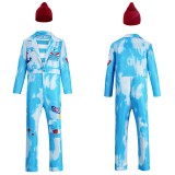 Descendants: Wicked Wonderland Mr. Smee Blue Cosplay Costume Halloween Carnival Outfit