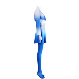 Descendants: Wicked Wonderland Chloe Women Blue Cosplay Costume Halloween Carnival Outfit