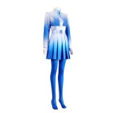 Descendants: Wicked Wonderland Chloe Women Blue Cosplay Costume Halloween Carnival Outfit