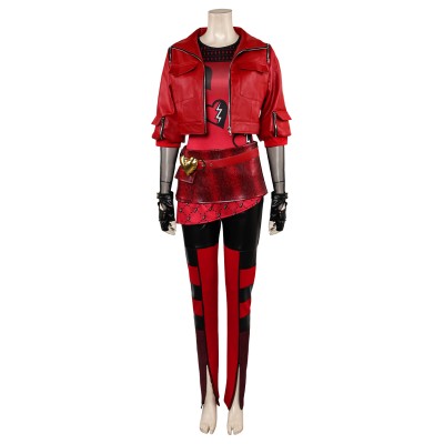 Descendants: The Rise of Red Red Uniform Suit Cosplay Costume Halloween Carnival Outfit