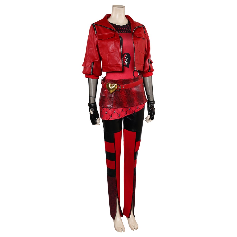 Descendants: The Rise of Red Red Uniform Suit Cosplay Costume Halloween Carnival Outfit