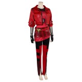 Descendants: The Rise of Red Red Uniform Suit Cosplay Costume Halloween Carnival Outfit